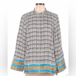 J. Crew Collection Silk Patterned Top